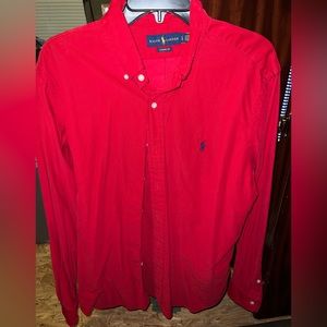 Mens Corduroy Red Ralph Lauren Classic Fit
